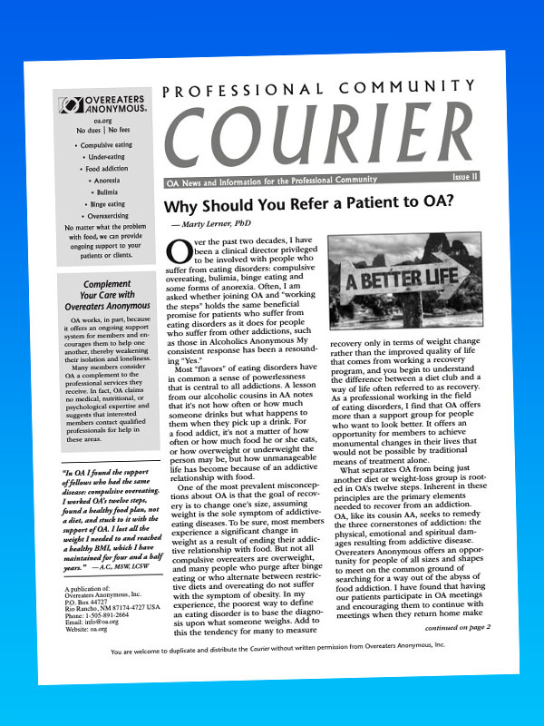 Courier cover page